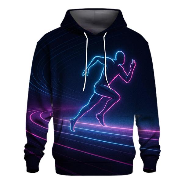 Neon Sprint Velocity Track embroidered hoodies