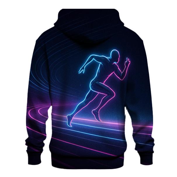 Neon Sprint Velocity Track embroidered hoodies