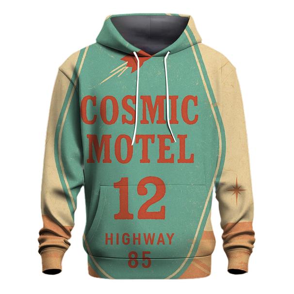 Faded Space Age Motel Key Tag Poster designer hoodies