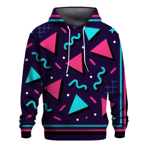 Neon Roller Rink Geometry hoodies fashion