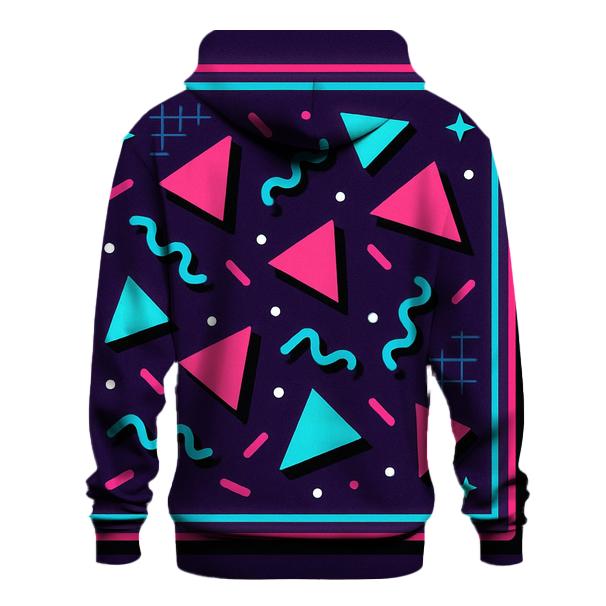 Neon Roller Rink Geometry hoodies fashion