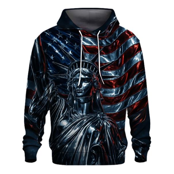 Chrome Liberty Surge Flag zip-up hoodies