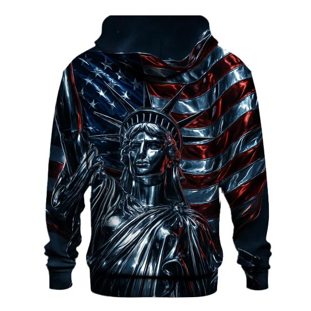 Chrome Liberty Surge Flag zip-up hoodies
