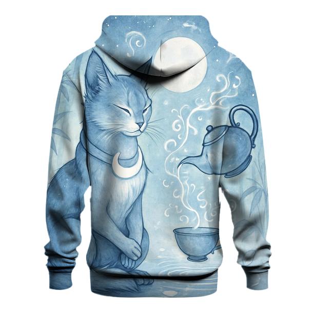 Lunar Tea Ceremony Guardian Cat zip-up hoodies