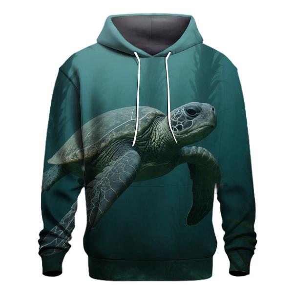 Kelp Curtain Glide Green Sea Turtle hoodie designs