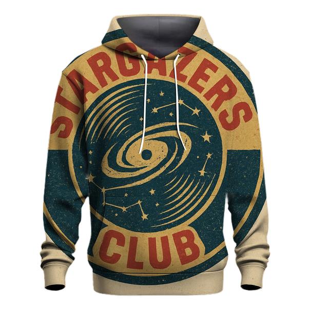 Distressed Vinyl Astronomy Club Badge zip-up hoodies