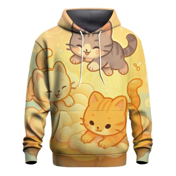 Sunrise Cloud Bakery Kittens printed hoodies