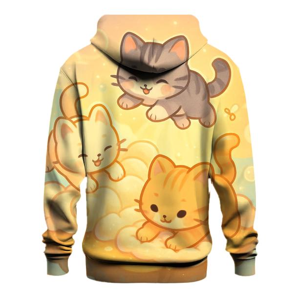 Sunrise Cloud Bakery Kittens printed hoodies