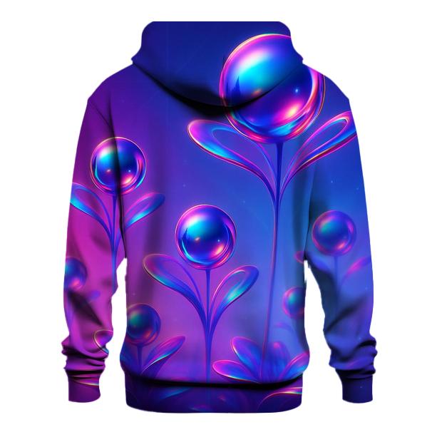 Chrome Aurora Orb Garden pullover hoodies