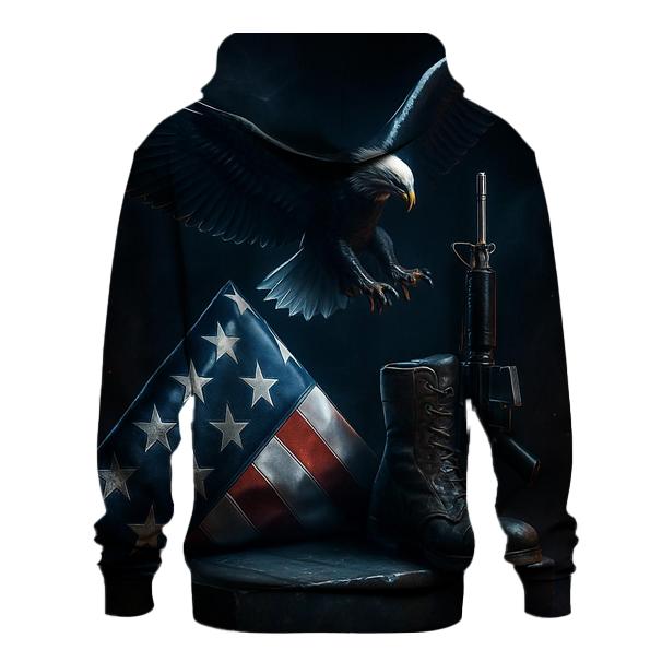 Steel Wings Over The Memorial Fold pullover hoodies