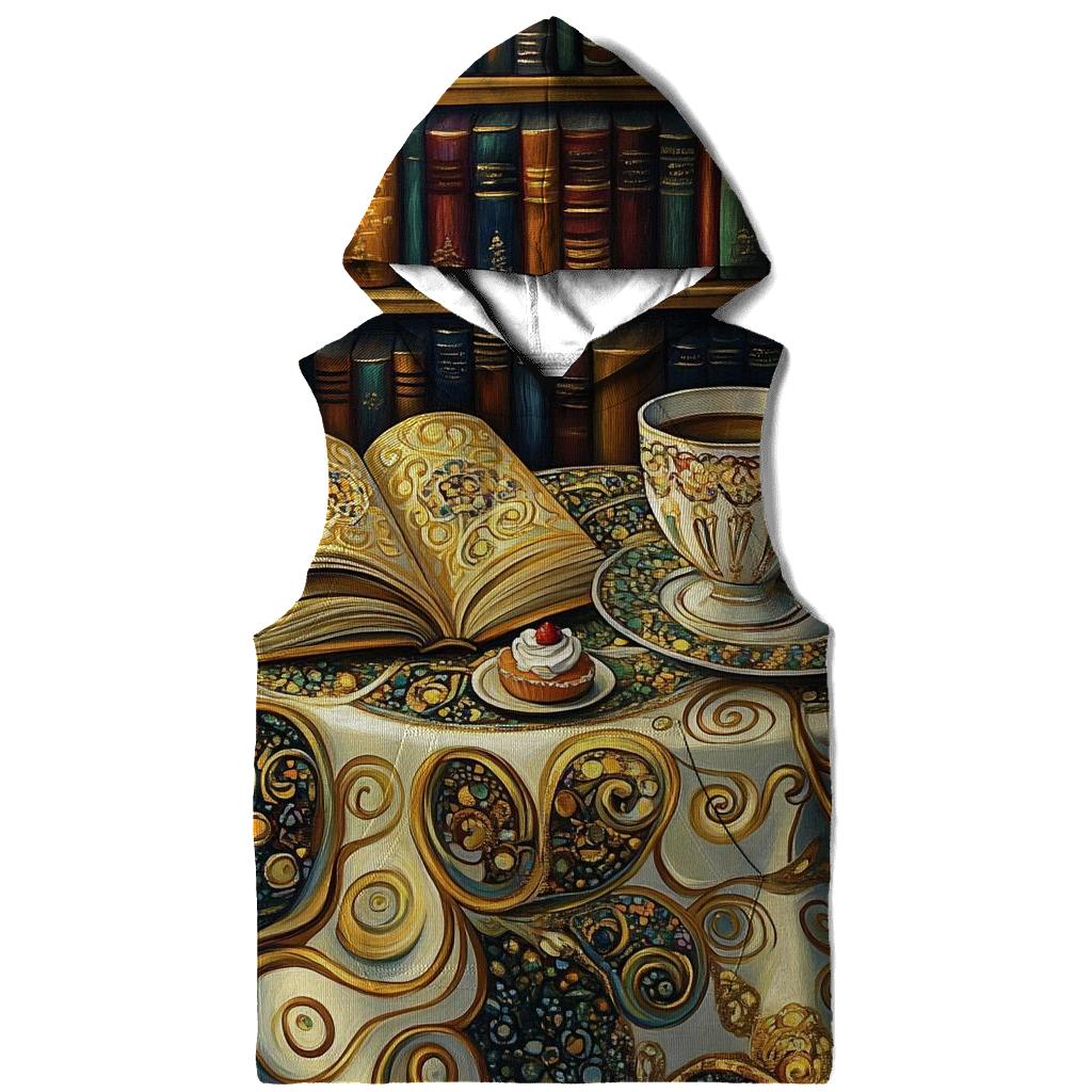 Gustav Klimt Inspired Library Cafe Still Life heavyweight hoodies