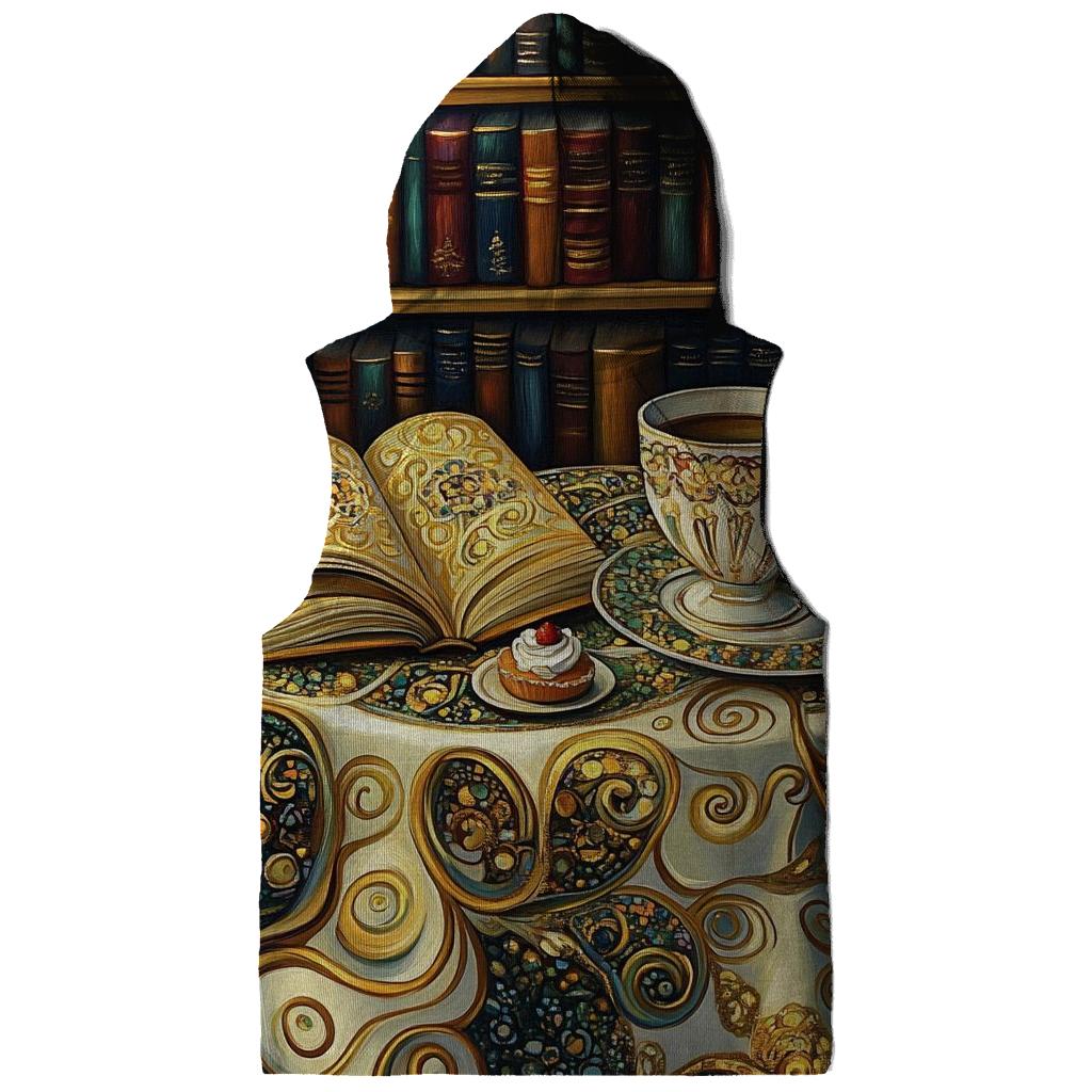 Gustav Klimt Inspired Library Cafe Still Life heavyweight hoodies