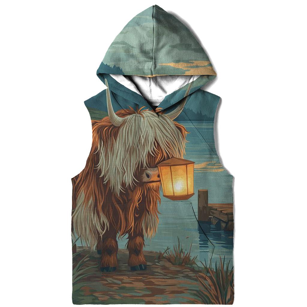 Highland Cow Lantern Keeper At The Loch hoodie trends