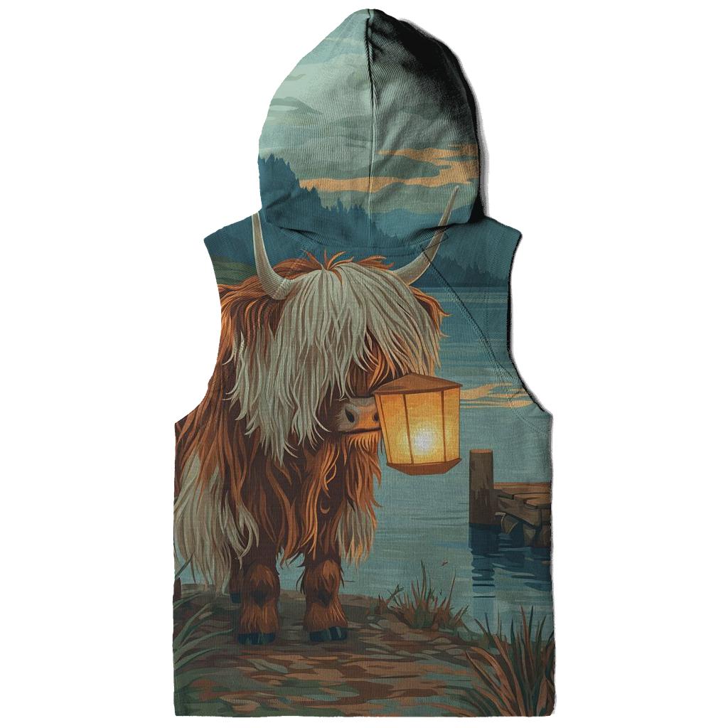 Highland Cow Lantern Keeper At The Loch hoodie trends