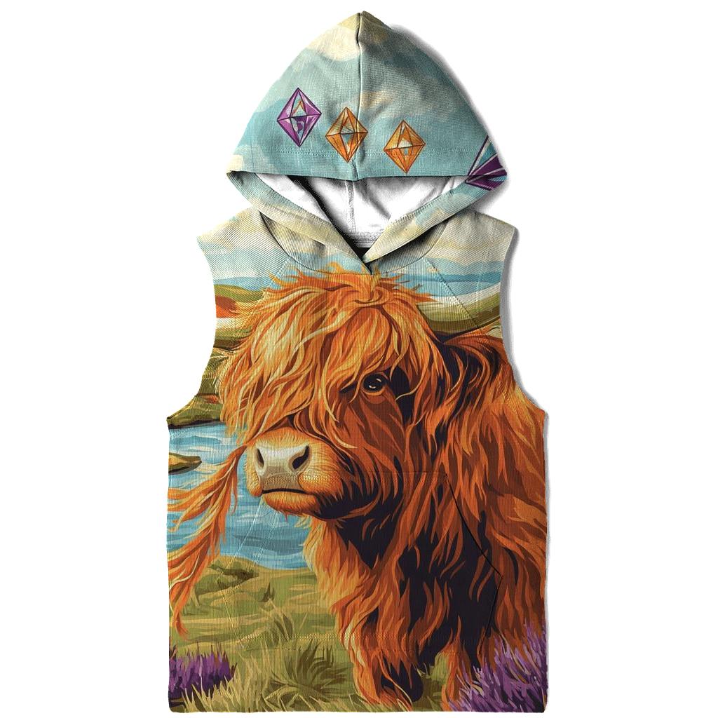 Kite Festival Highland Cow On The Moor hoodie designs