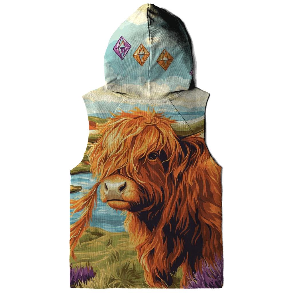 Kite Festival Highland Cow On The Moor hoodie designs