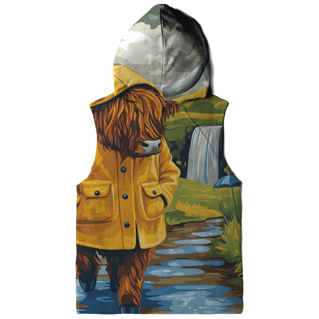 Highland Cow Raincoat Walk Through The Glen custom hoodies