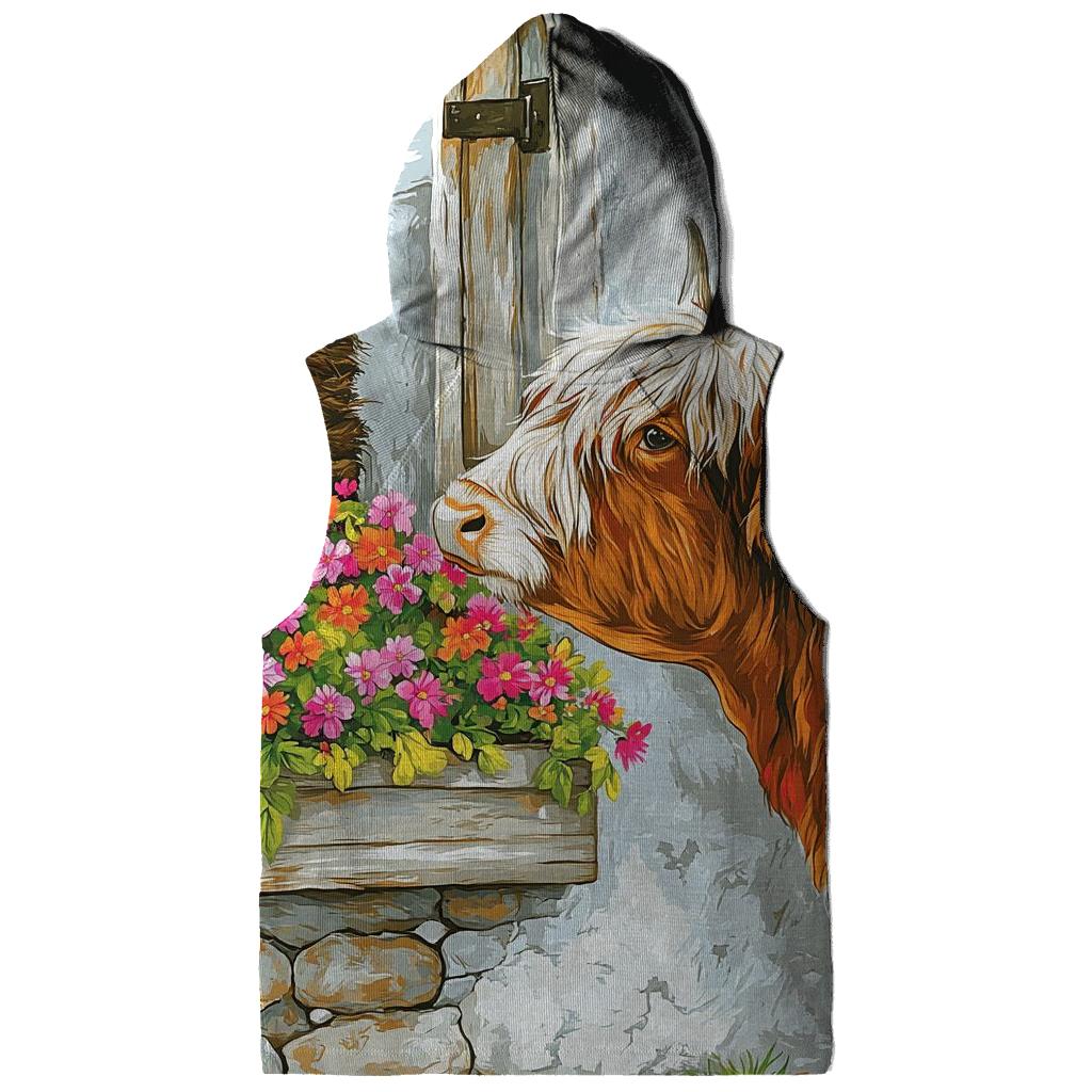 Crofthouse Window Box With Highland Cow custom hoodies