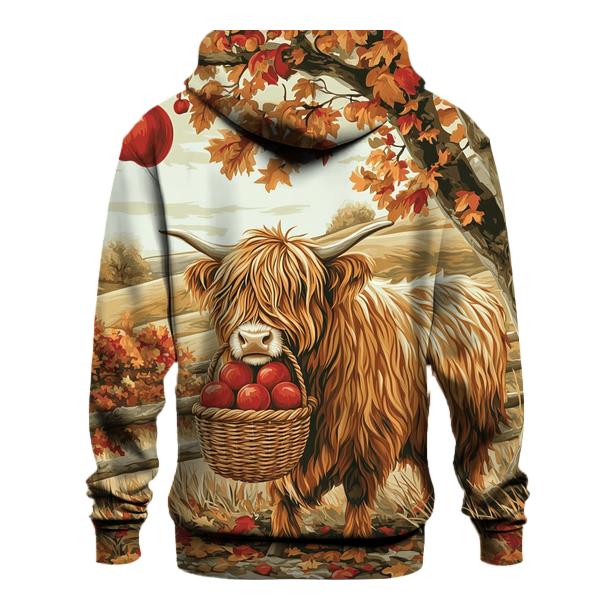 Highland Cow Orchard Keeper In Autumn pullover hoodies