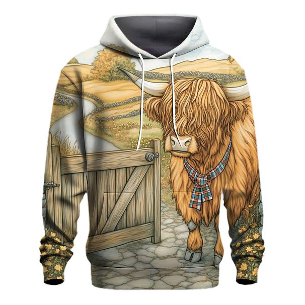 Highland Cow Meadow Gatekeeper hoodie designs