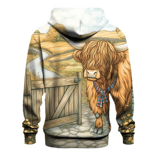 Highland Cow Meadow Gatekeeper hoodie designs
