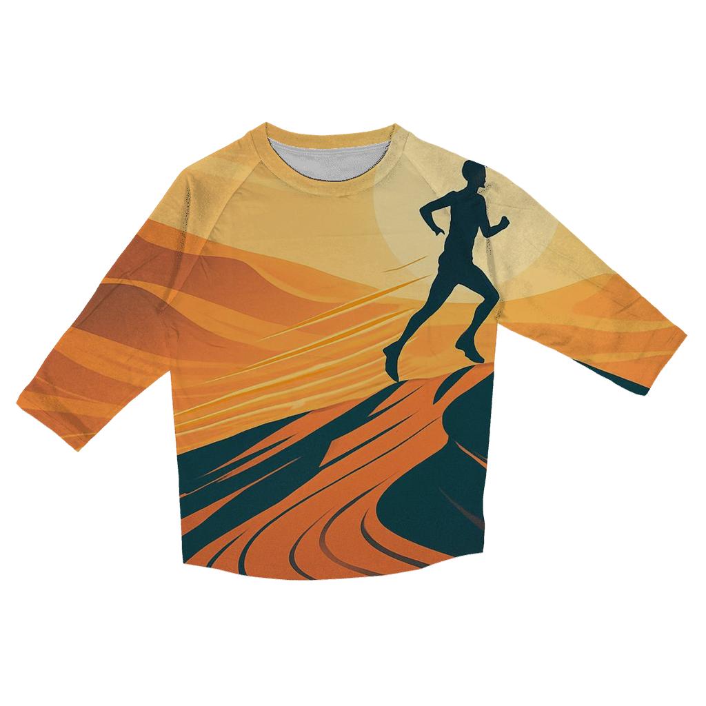 Desert Dunes Marathon Flow casual three quarter sleeve shirts