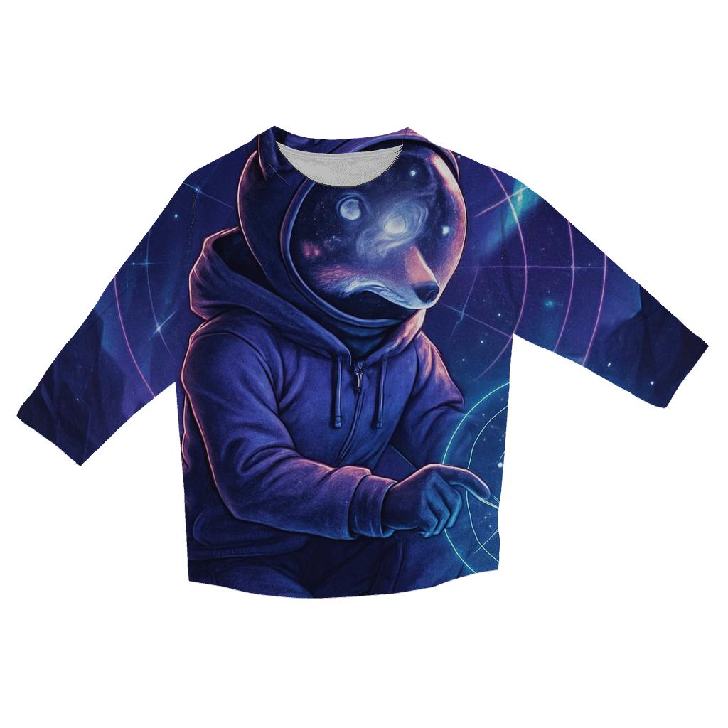 Starlight Cartographer Fox cotton quarter sleeve shirts