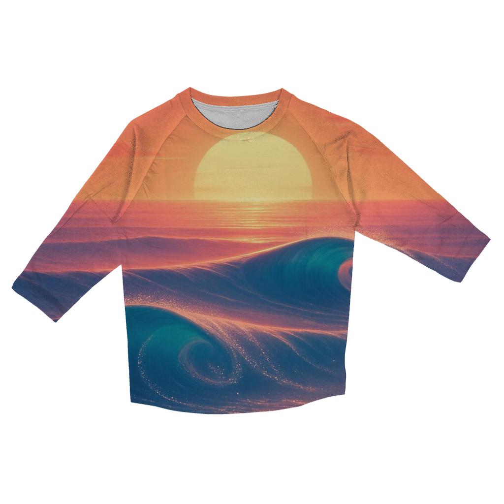 Aurora Tide At Sundown custom 3/4 sleeve shirts