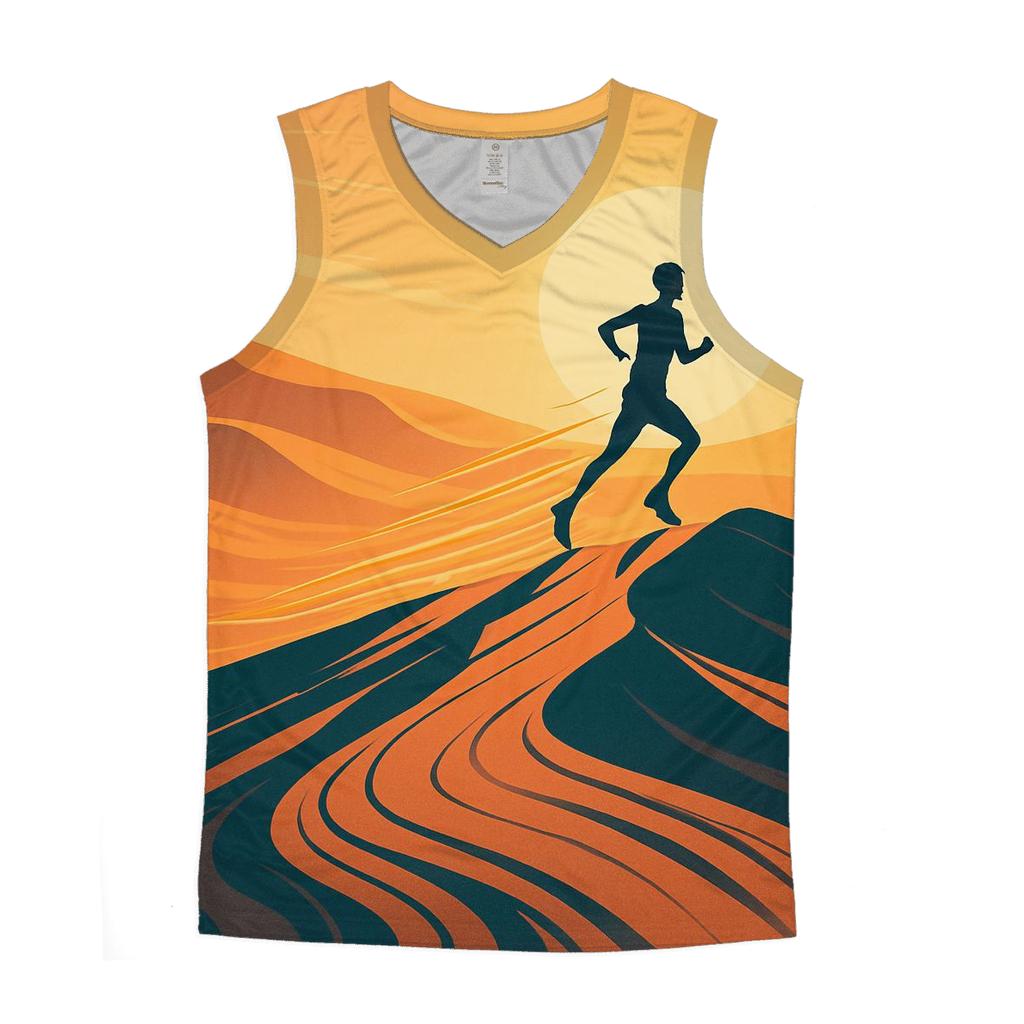 Desert Dunes Marathon Flow personalized athletic tanks