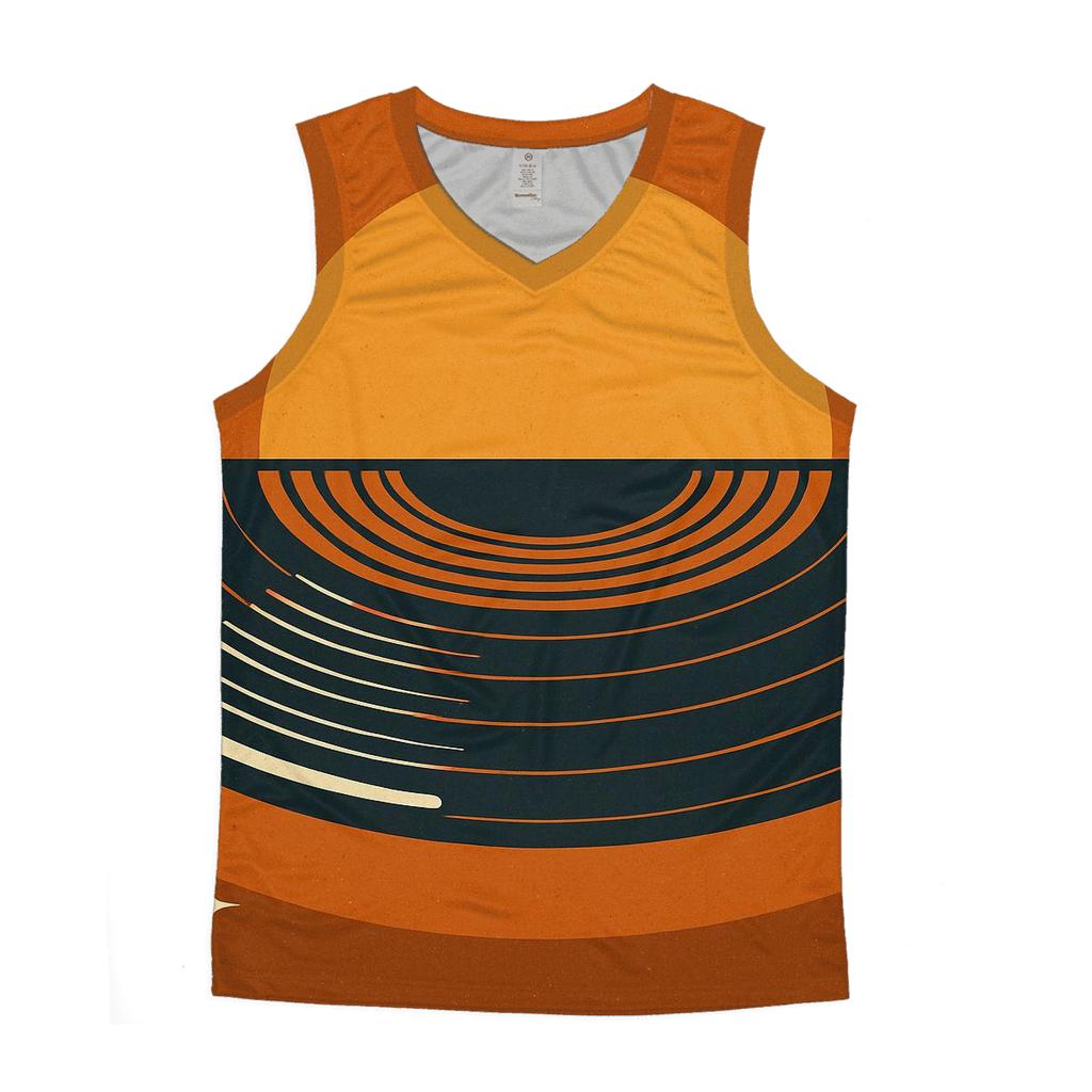 Vinyl Record Horizon graphic print tank tops