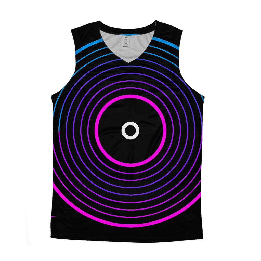 Laserdisc Spectrum Rings personalized athletic tanks