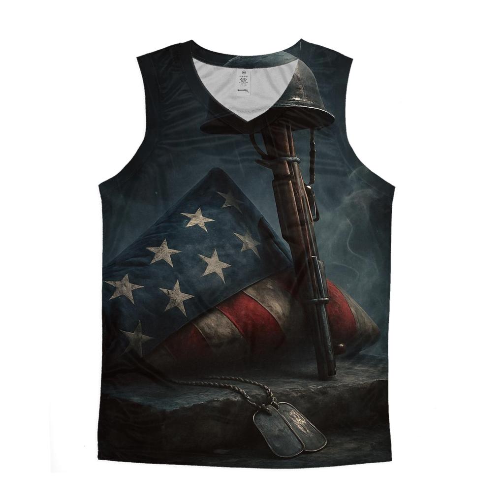 Thunder Over The Folded Flag Vigil custom tank tops