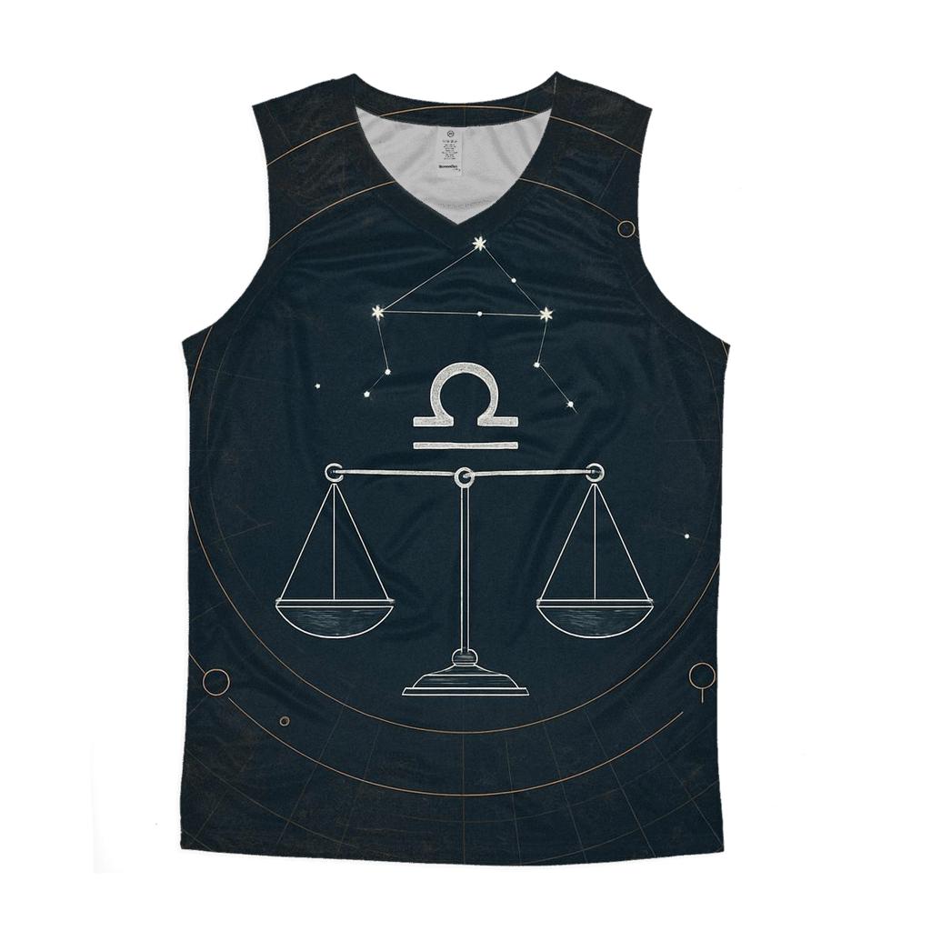 Libra Equinox Scales Star Chart graphic print tank tops