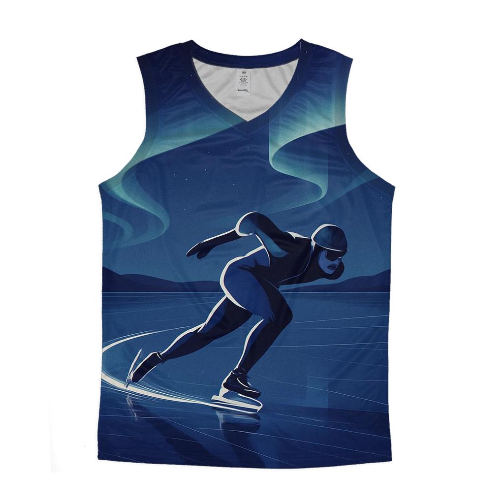Aurora Ice Sprint graphic print tank tops