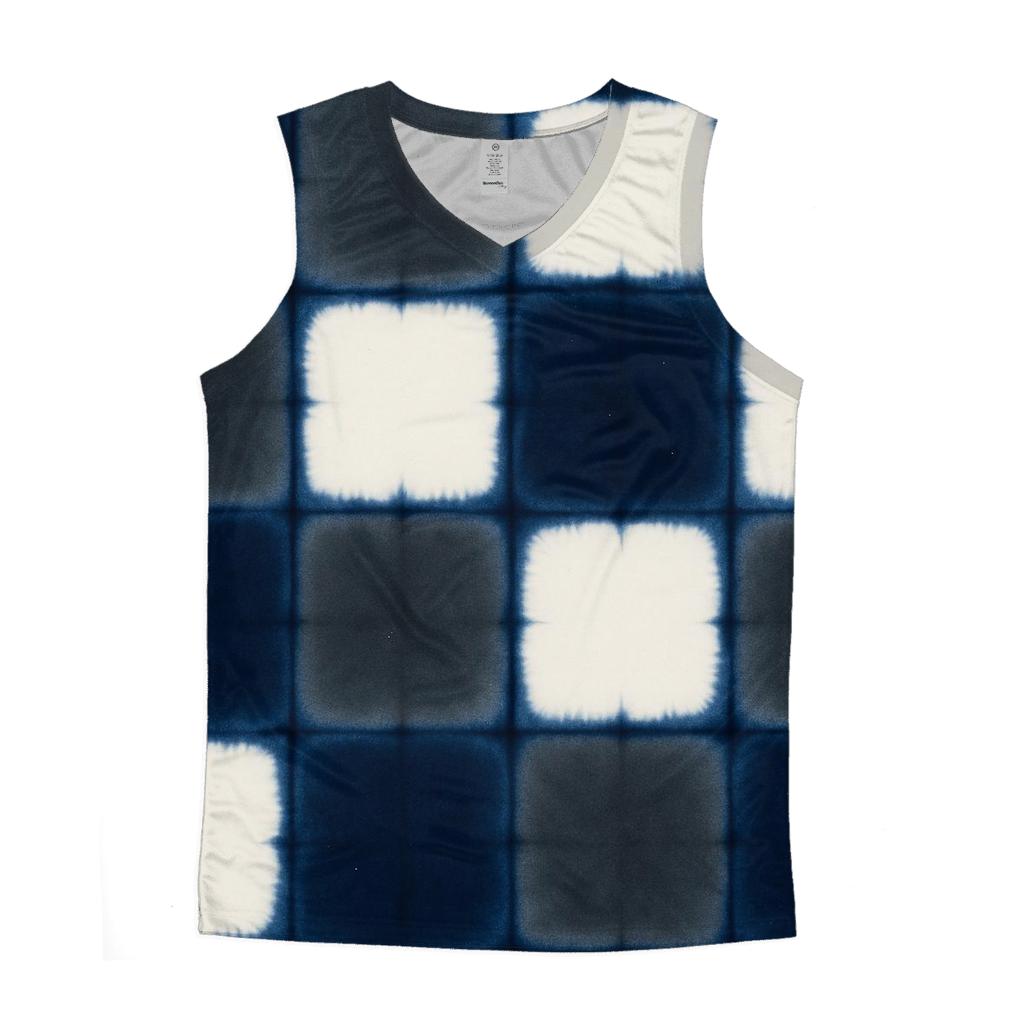 Eclipse Itajime Clamp Resist Tiles cotton sleeveless tops
