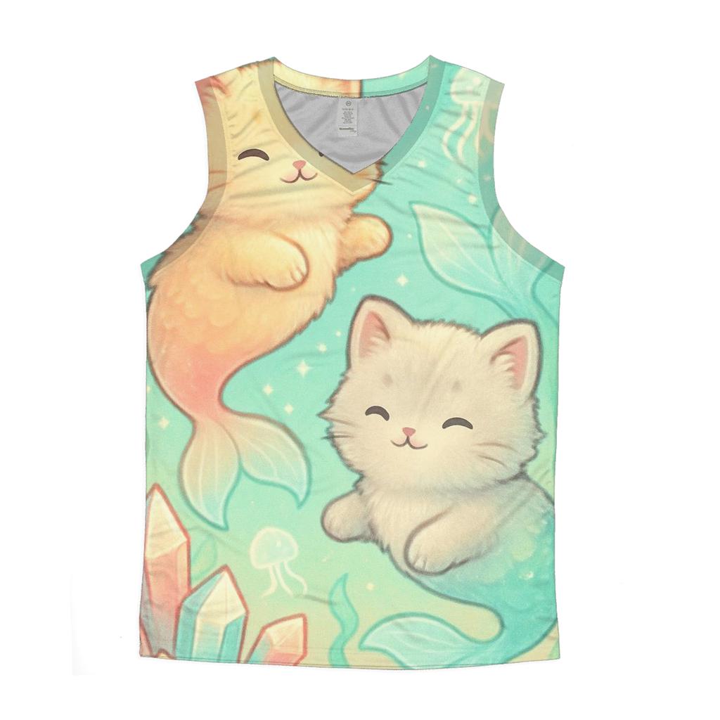 Crystal Reef Dream Purrmaids casual summer tank tops