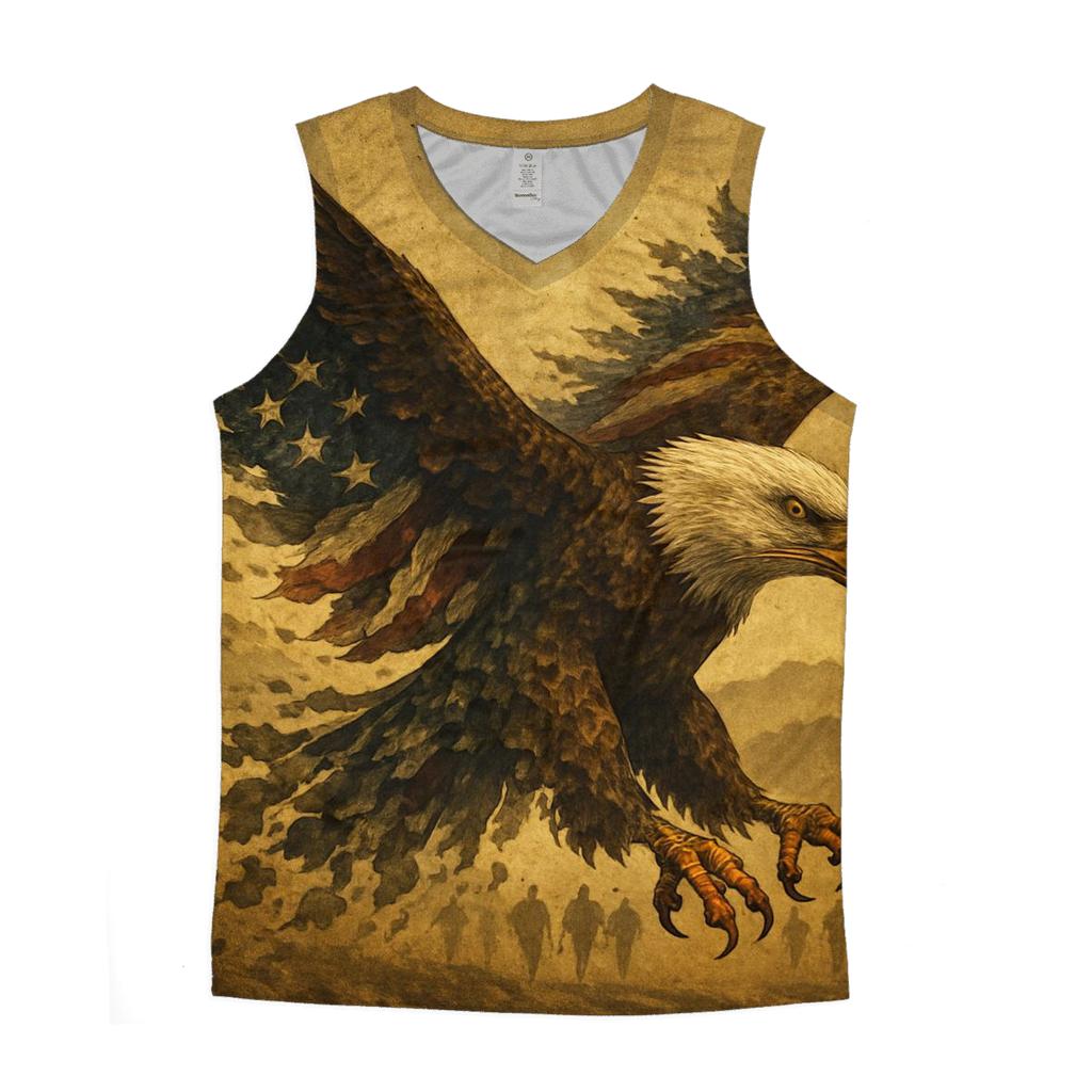 Eagle Sentinel Through The Striped Smoke designer workout tanks