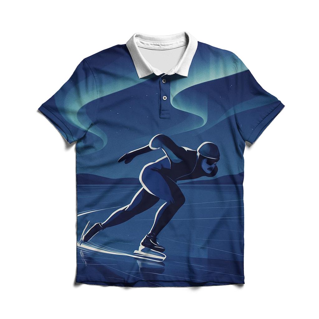 Aurora Ice Sprint embroidered polo tops