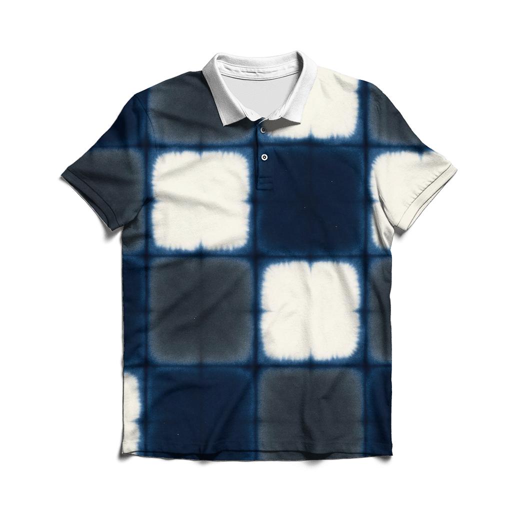 Eclipse Itajime Clamp Resist Tiles classic pique polos