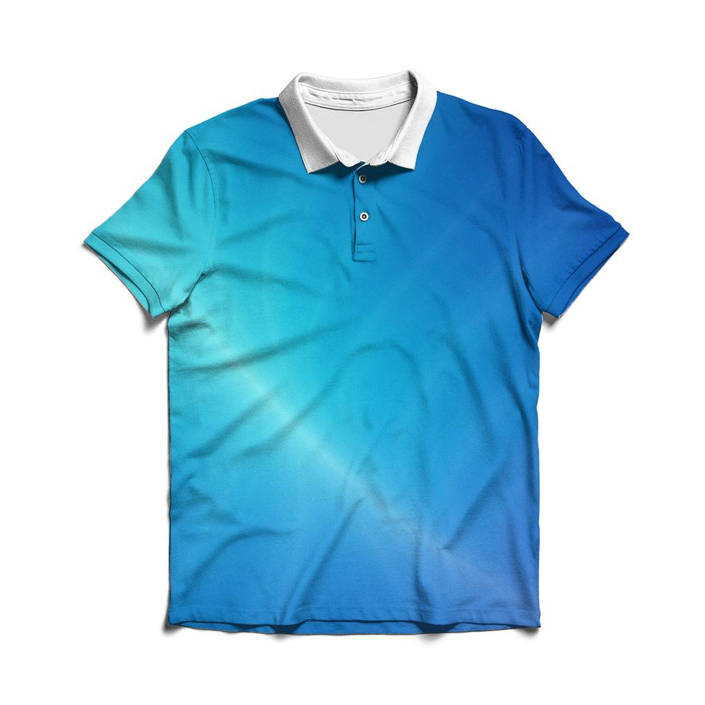 Polar Prism Drift Gradient personalized polo shirts