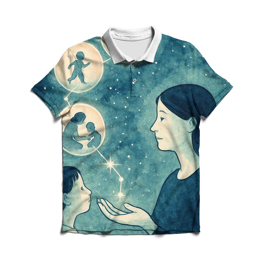 The Map Of Tenderness A Mothers Guidance Written In Light branded logo polo shirts