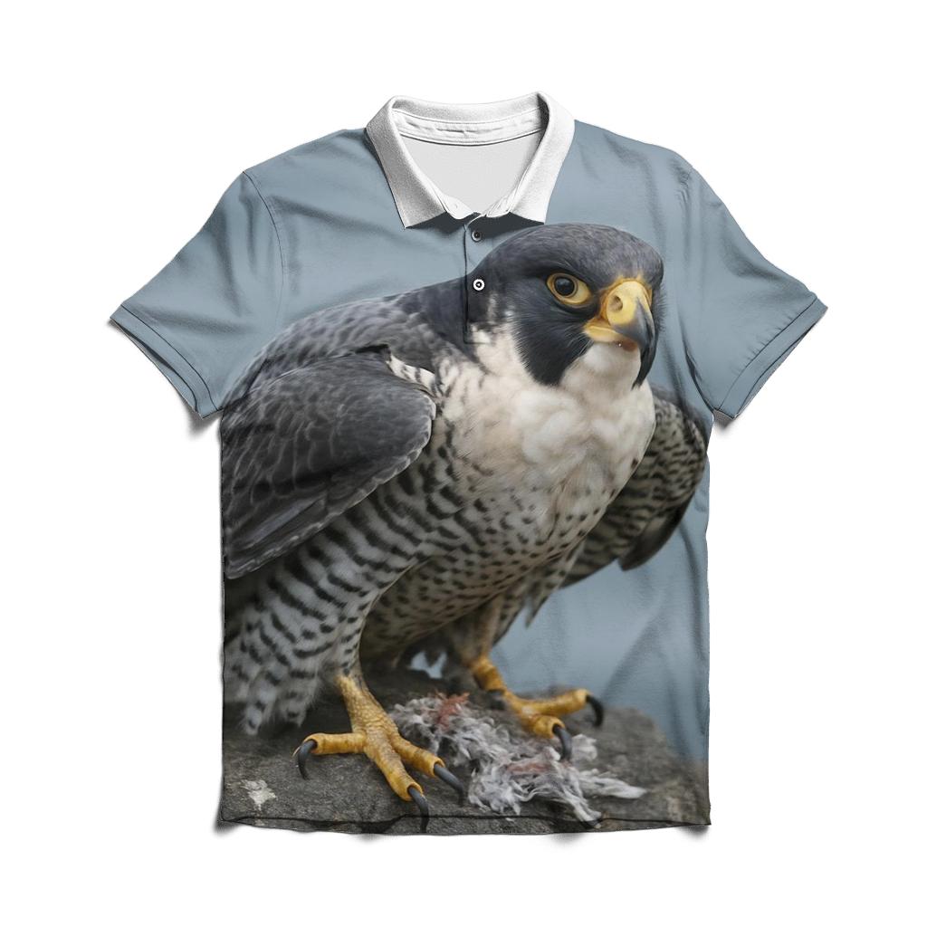 Basalt Ledge Sentinel Peregrine Falcon stylish collar polo tees