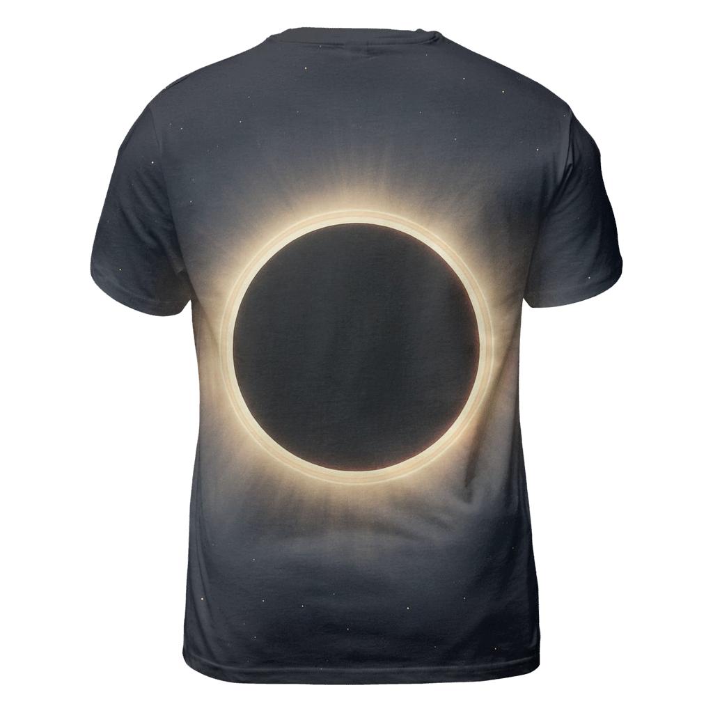 Eclipse Corona Veil With Prominence Knots artistic all-over print tops