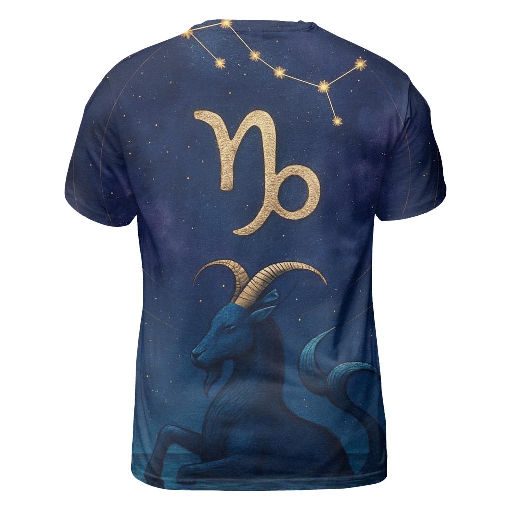 Capricorn Nebula Mountain Goat Crest artistic all-over print tops