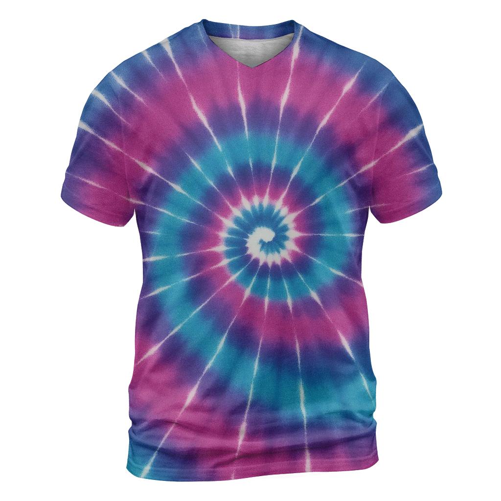 Nebula Spiral Over Dye Vortex designer pattern shirts