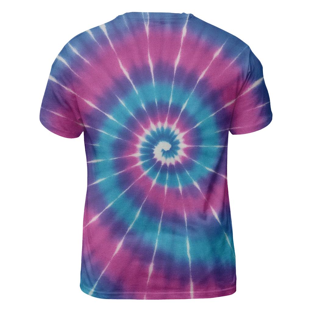 Nebula Spiral Over Dye Vortex designer pattern shirts