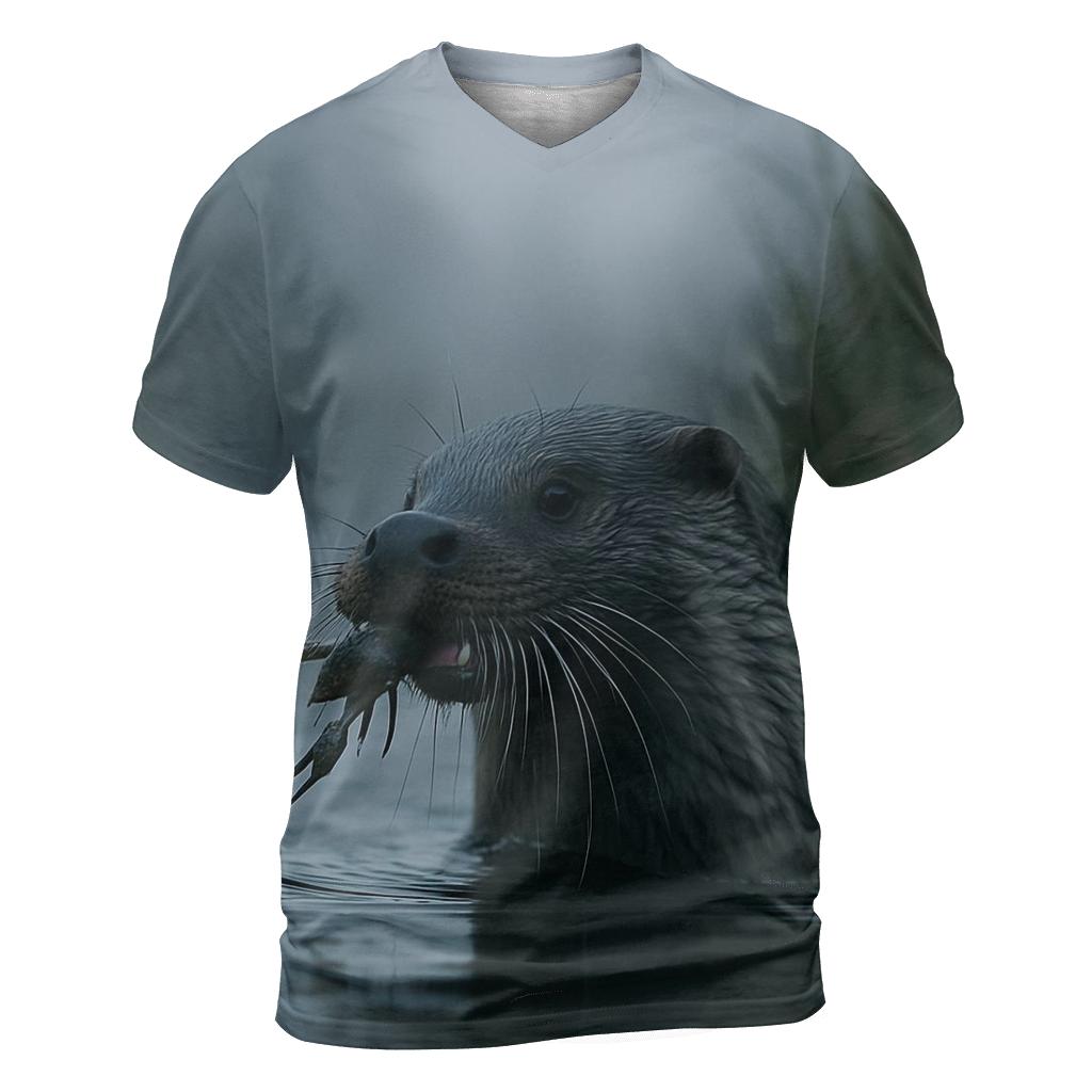 Mistline Forager Eurasian Otter creative print fashion shirts