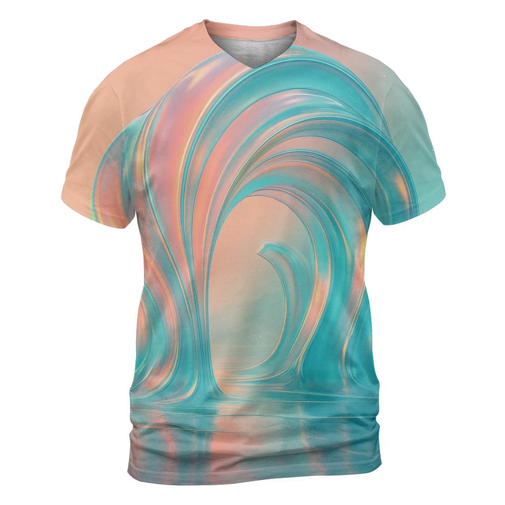 Prismatic Tide Cathedral unique graphic print tees