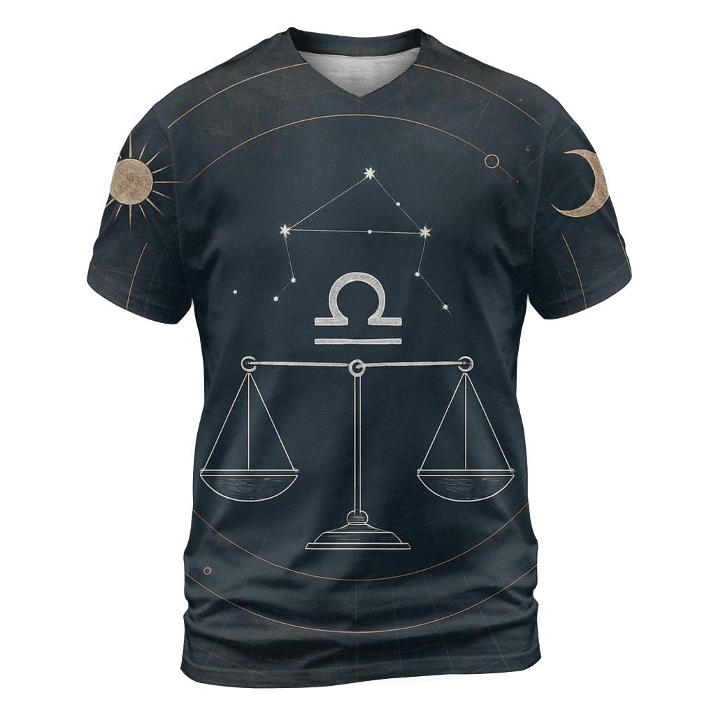 Libra Equinox Scales Star Chart statement graphic shirts