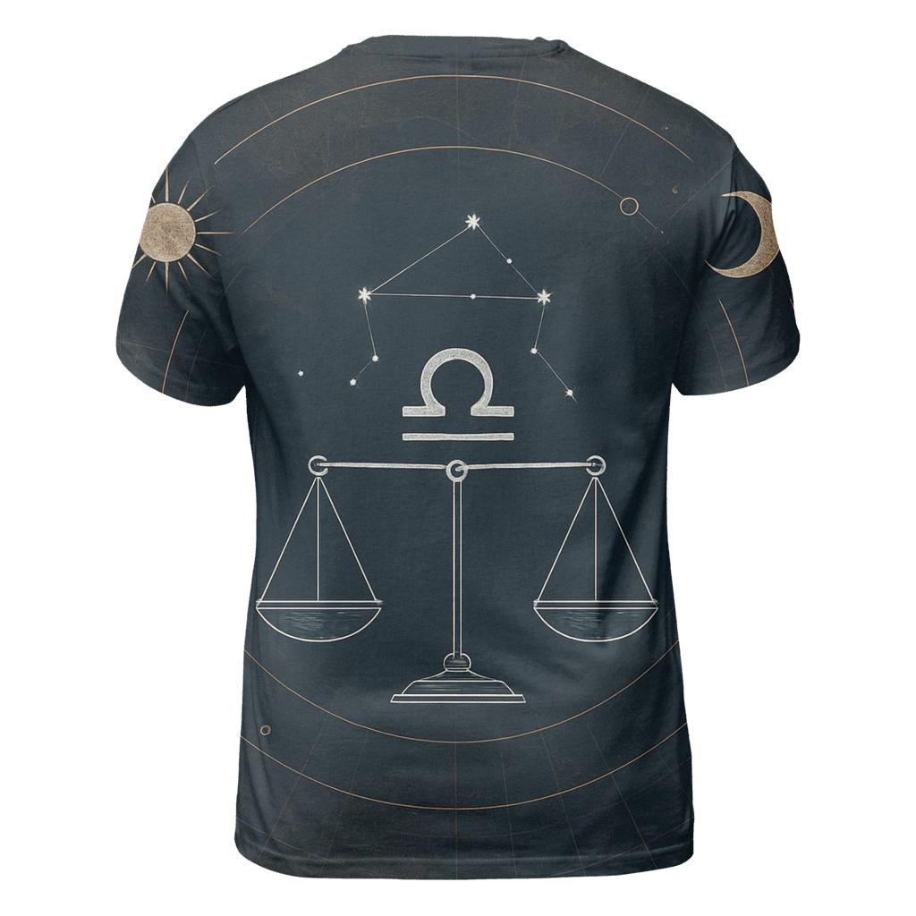 Libra Equinox Scales Star Chart statement graphic shirts
